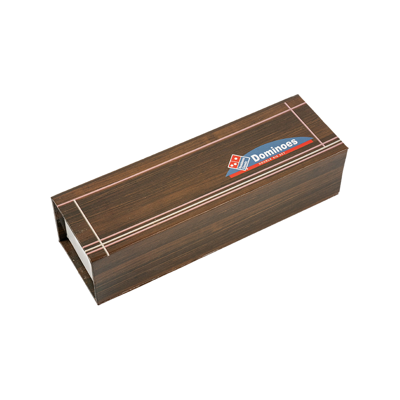 Piirrettävä mini kaksinkertainen kuusi dominoa paperilaatikkoon