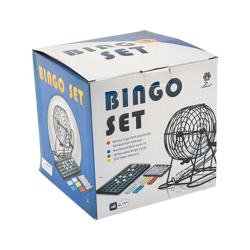 Kannettava deluxe valkoinen bingopallasetti