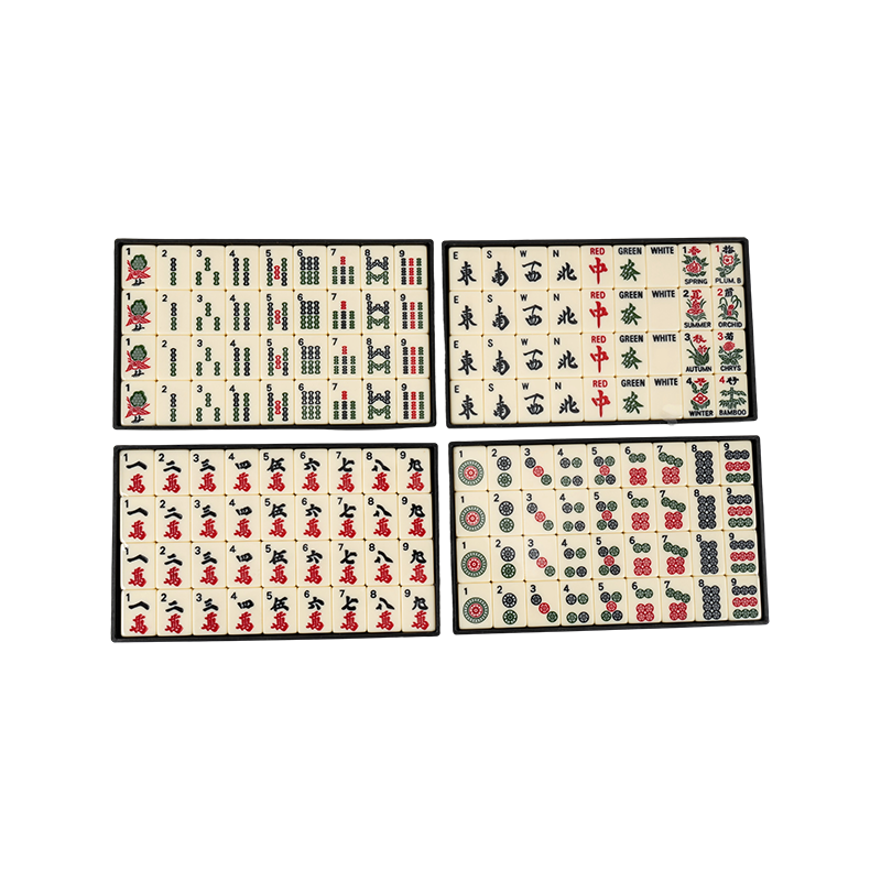 Amerikkalaisen tyylin yksiosainen push-card Mahjong -sarja
