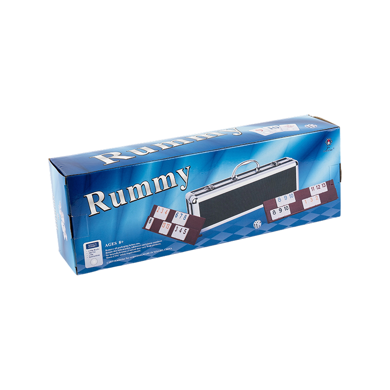 2-4 pelaajaa kannettava rummy lautapeli alumiinikotelolla