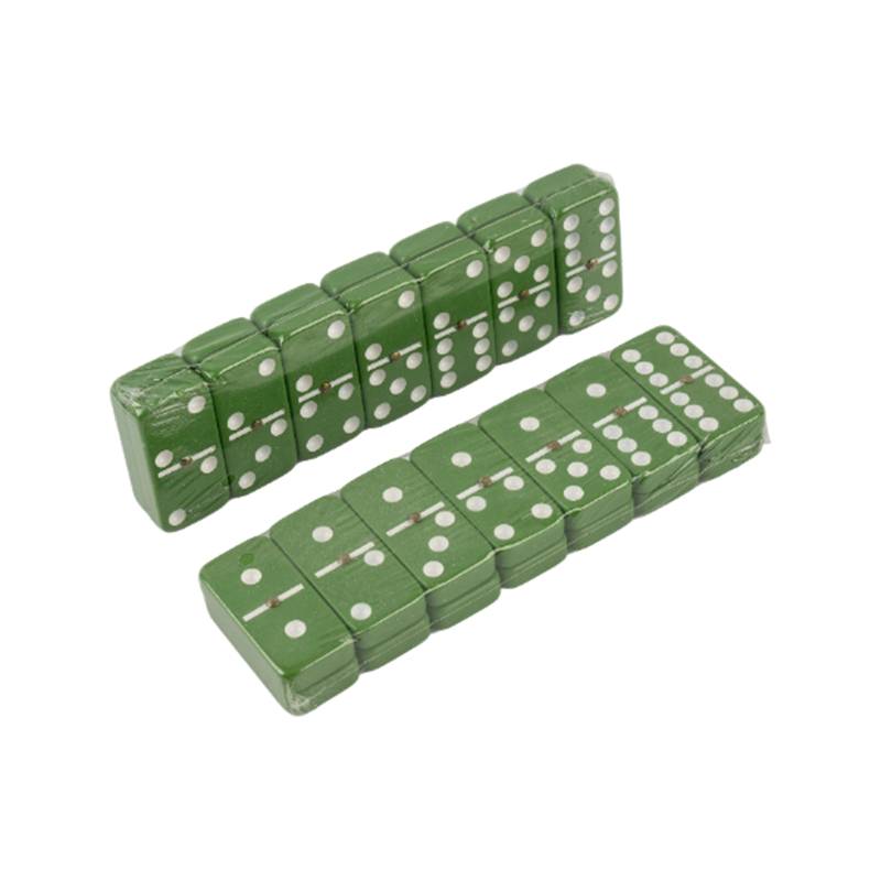 Värikäs vihreä pöytäpeli DOT DOMINO SIPS SET