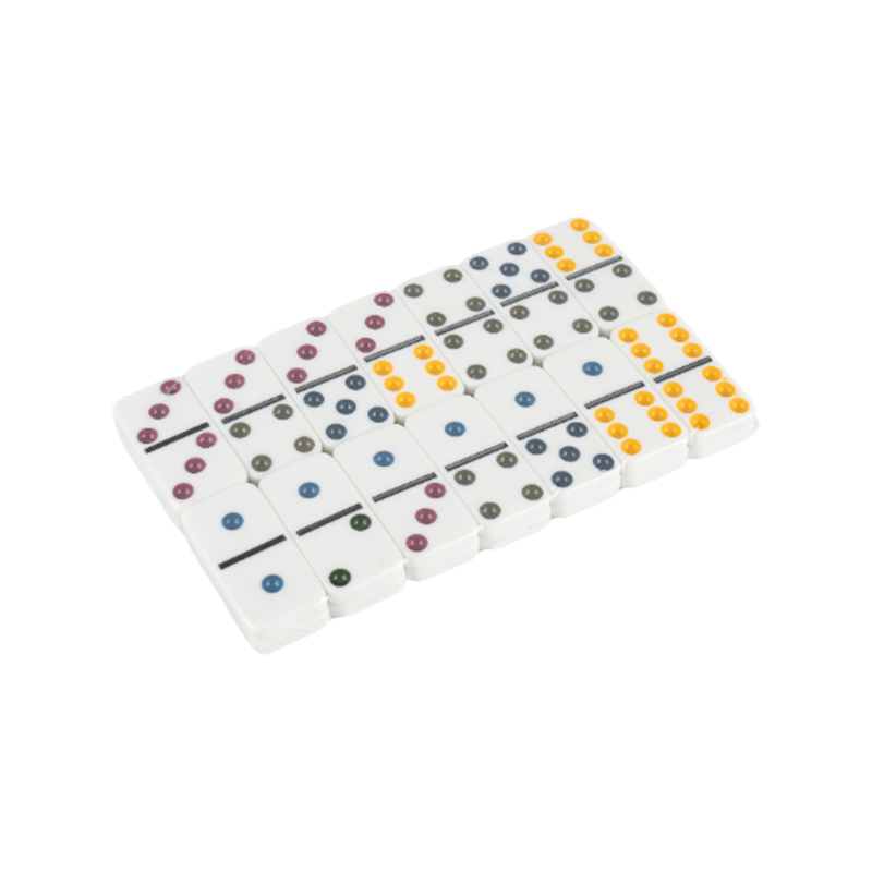 Perusvärinen dot domino -peli